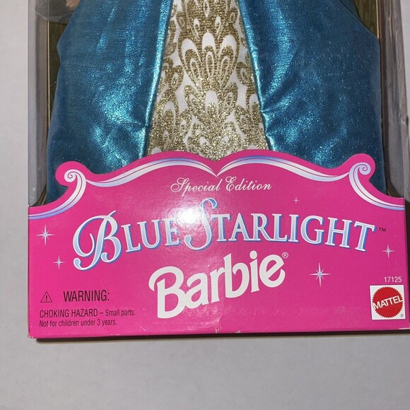 BLUE STARLIGHT Barbie Doll Special Edition Brunette 1996 New In Box - Picture 9 of 10